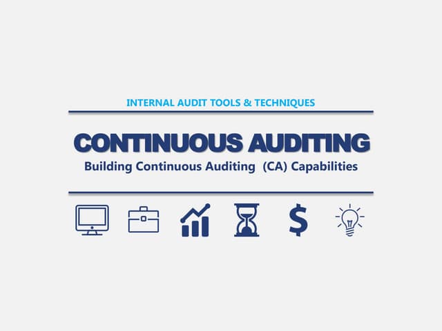 Building continuous auditing capabilities