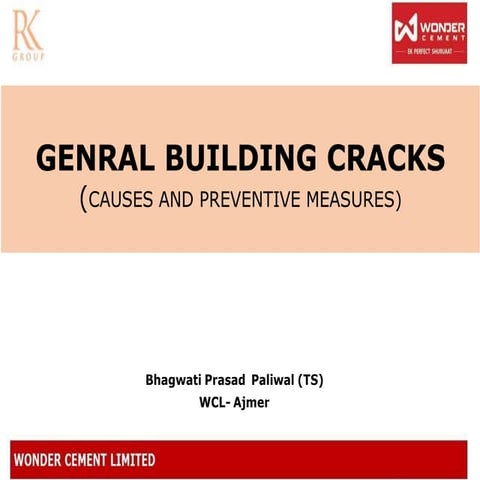 Building cracks causes &amp; remedies byAmit Payal