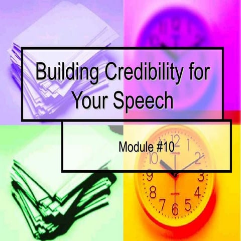 Building credibility for_your_speech