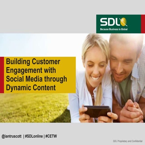 Building customer engagement with social media through dynamic content