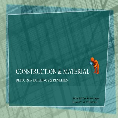 building  defects & remidies