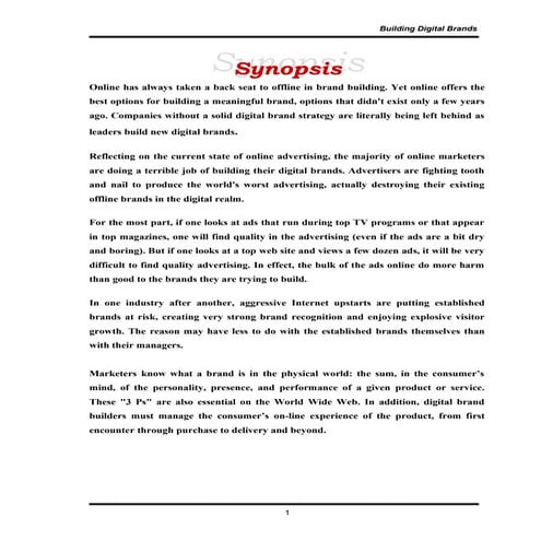 Building digital brands