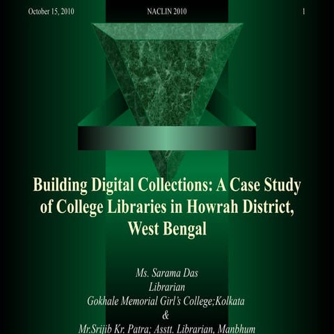 Building digital collections   a case study of college libraries in howrah di...