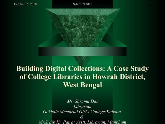 Building digital collections   a case study of college libraries in howrah di...