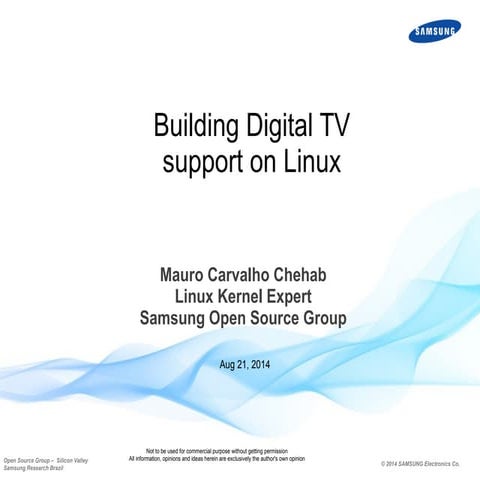 Building Digital TV Support in Linux