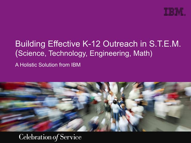 Building effective outreach programs in STEM