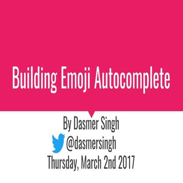 Building Emoji Autocomplete