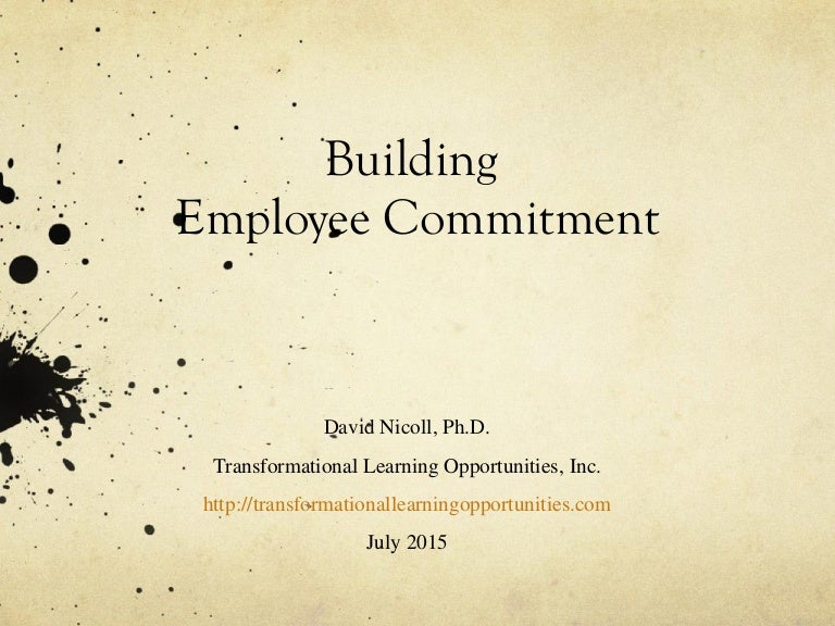 Building Employee Commitment