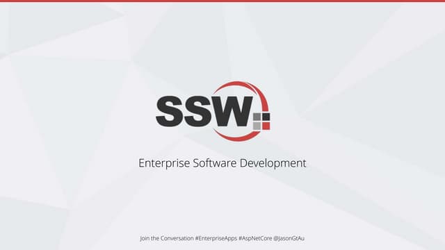 Building Enterprise Apps with ASP.NET Core 2.1