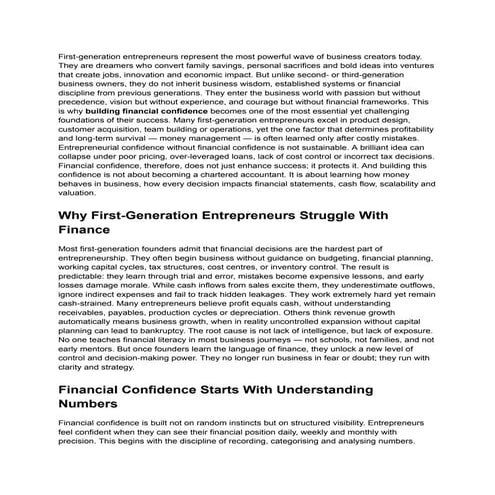 Picture Idea: Building Financial Confidence In First Generation Entrepreneurs Pdf