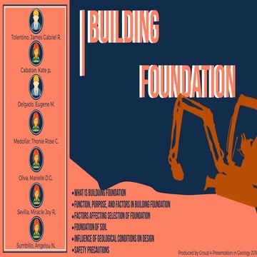 Building foundation: Types, Conditions, and Safety Precautions