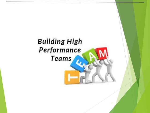 Building high performance teams