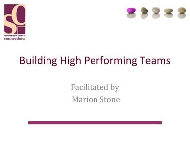 Building High Performing Teams