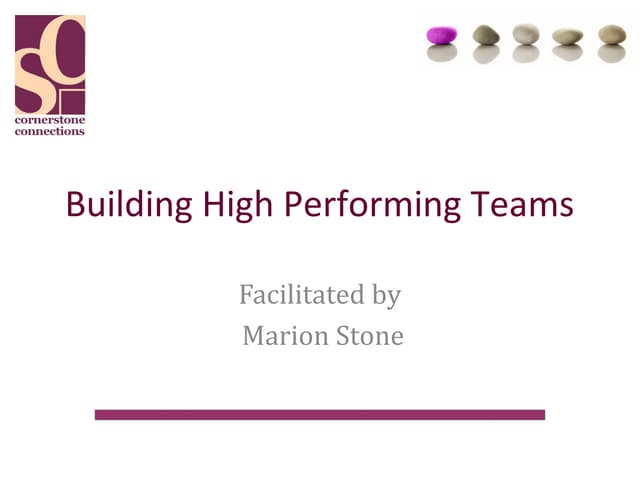 Building High Performing Teams