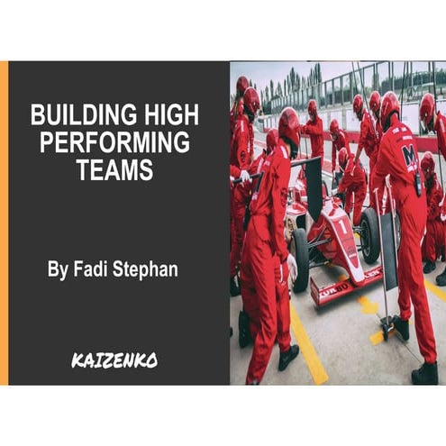 Building High Performing Teams Using Scrum