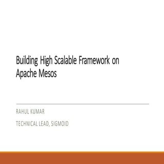 Building high scalable distributed ...