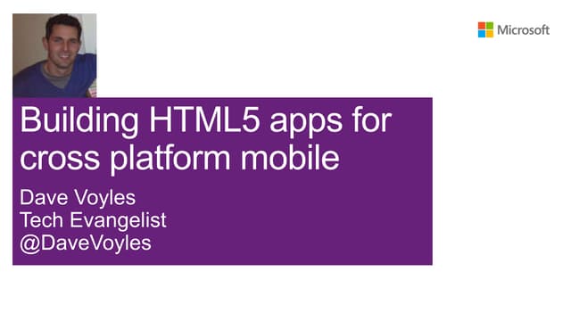 Building html5 apps using Cordova 