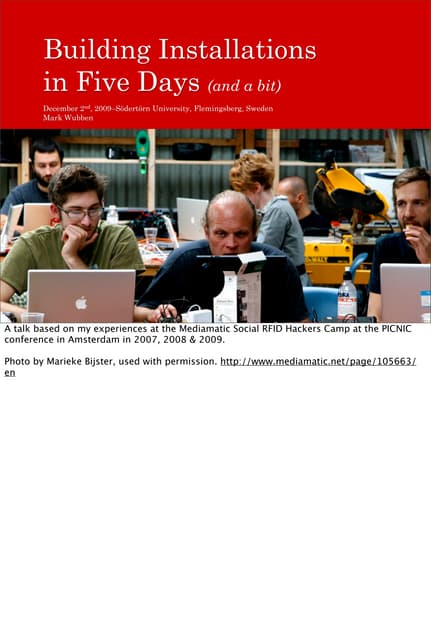 Building Installations in Five Days (and a bit) — Södertörn University
