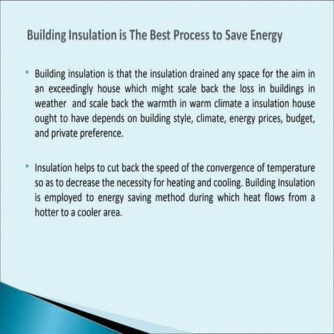 Building insulation | PPTX