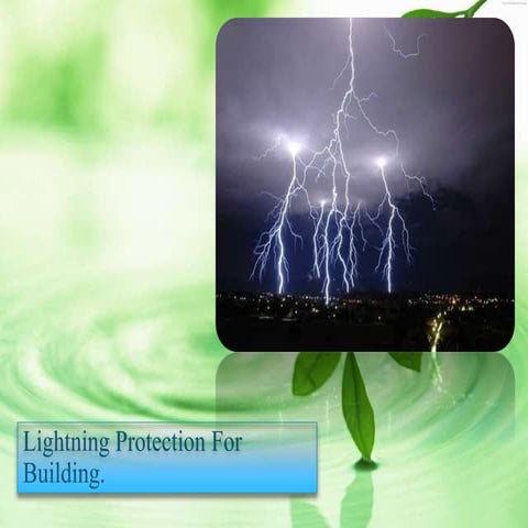 Building lightning protection for Metro Railway | PPTX