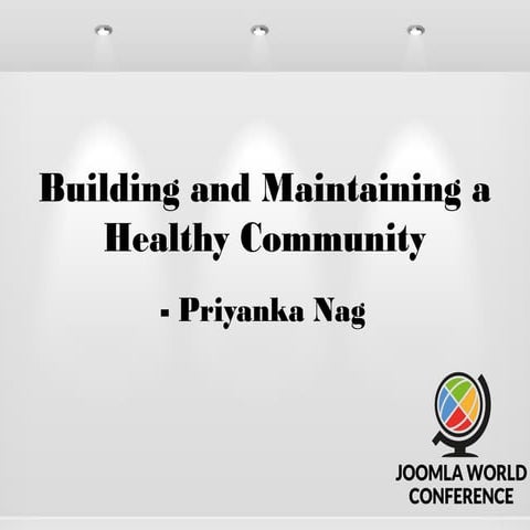 Building maintaining healthy community - JWC 2015