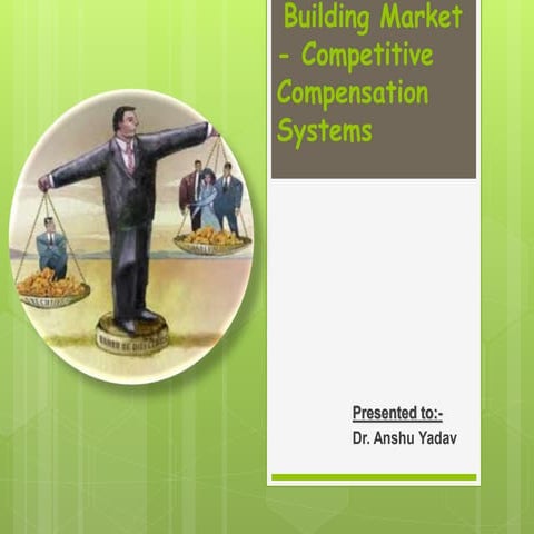 Building market competitive compensation