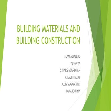 Types of Ores- Building materials and construction