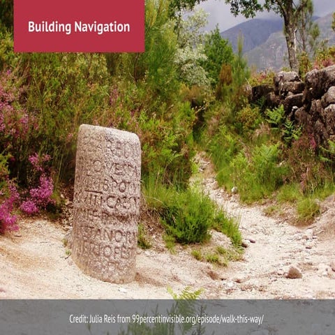 Building Navigation with UX in Mind