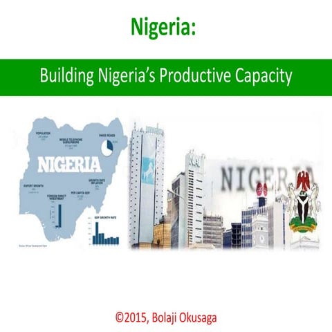 Building nigeria's productive capacity