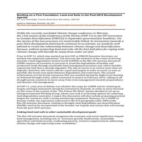The Scientific Conceptual Framework for Land Degradation Neutrality | PDF