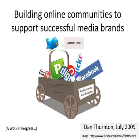 Building Online Communities To Support Successful Media Brands - ALPSP July 2009