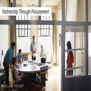 Building Partnership Through Procurement