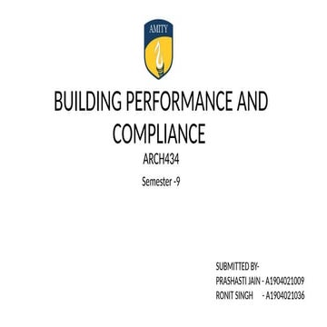 Building Performance - Prashasti, Ronit.pptx