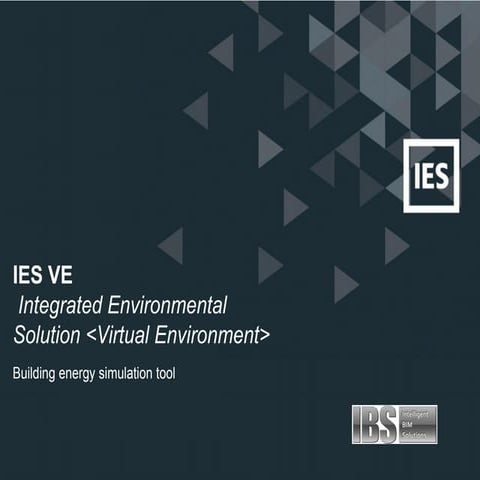 Building performance analysis system IES VE main features overview