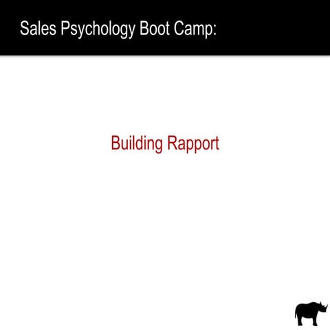 Building rapport