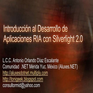 Building Ria Applications With Silverlight 2