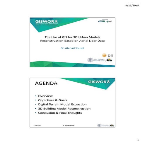 Buildings3 d gThe Use of Geographical Information Systems for 3D Urban Models...