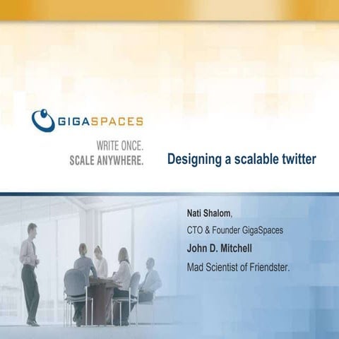 Designing a Scalable Twitter - Patterns for Designing Scalable Real-Time Web ...