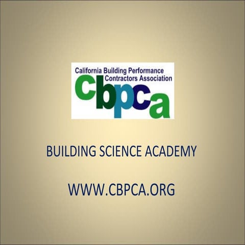 Building Science Academy | PPT