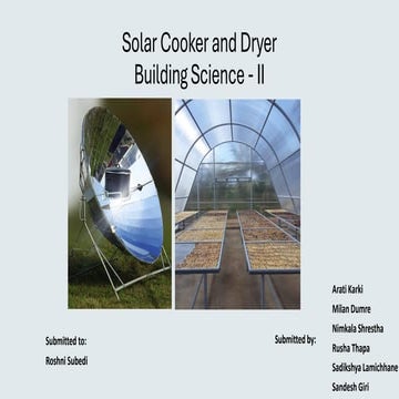 Parabolic Solar Cooker: Design, Construction and Testing | PDF