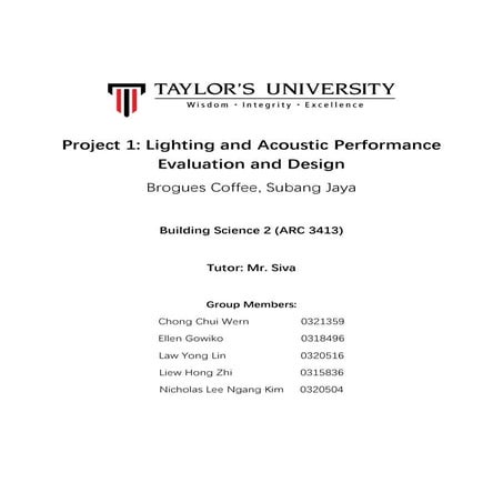 Building Science Report