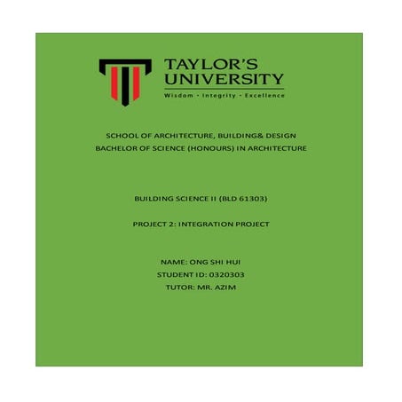 Building Science Ii Project 2 Report Docx