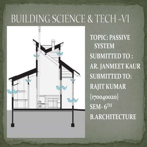 Building science and tech (passive system) 