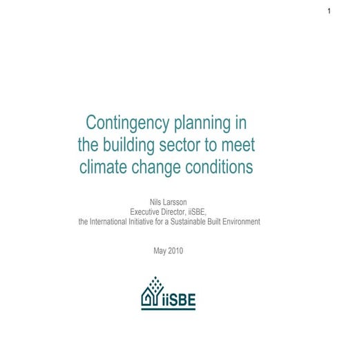 Building sector strategies for climate change | PPS