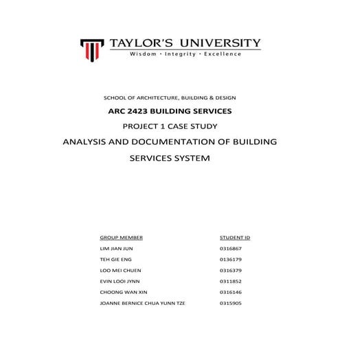 Building Services Report