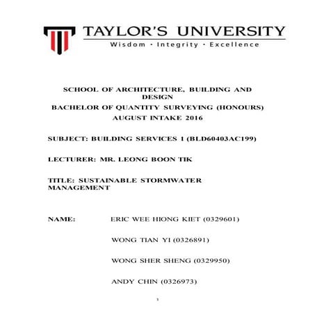 Building services assignment