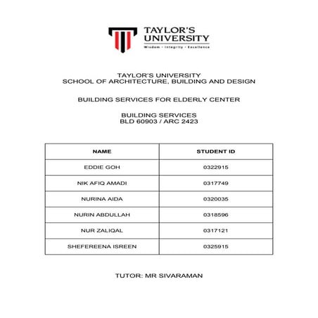 Building services final report