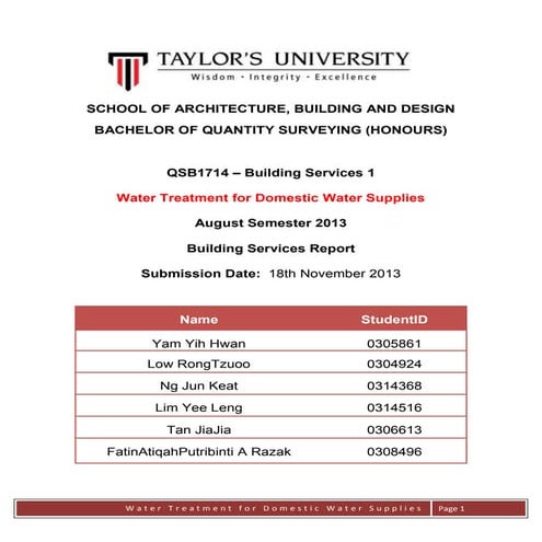 Building services i   report