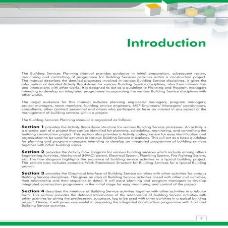 Building services planning manual 2007