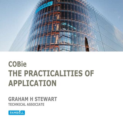 BuildingSmart COBie presentation March 2014